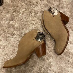 Understated Angel Wing Suede Booties By Matisse